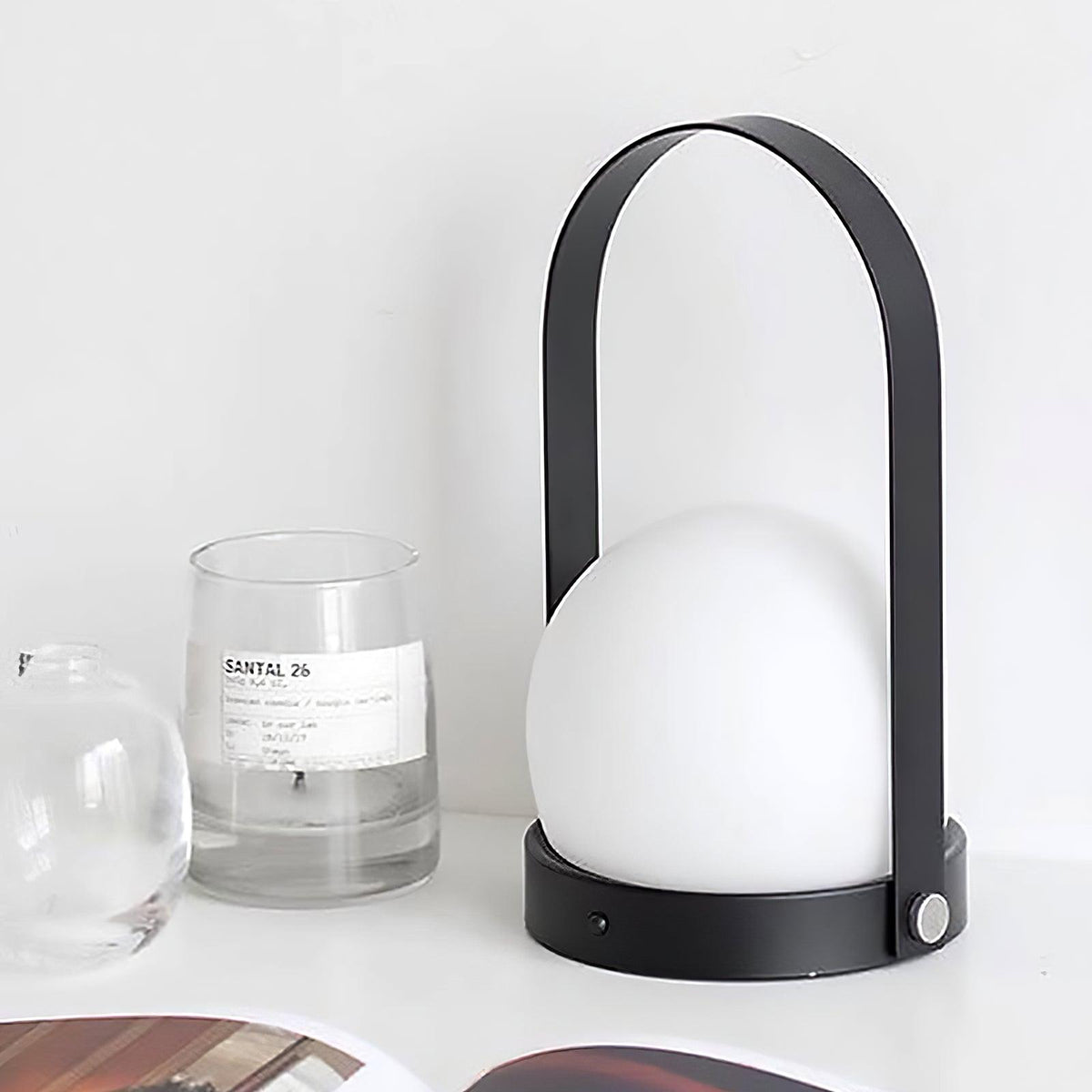 Zenon Glas Minimalistische Tischleuchte