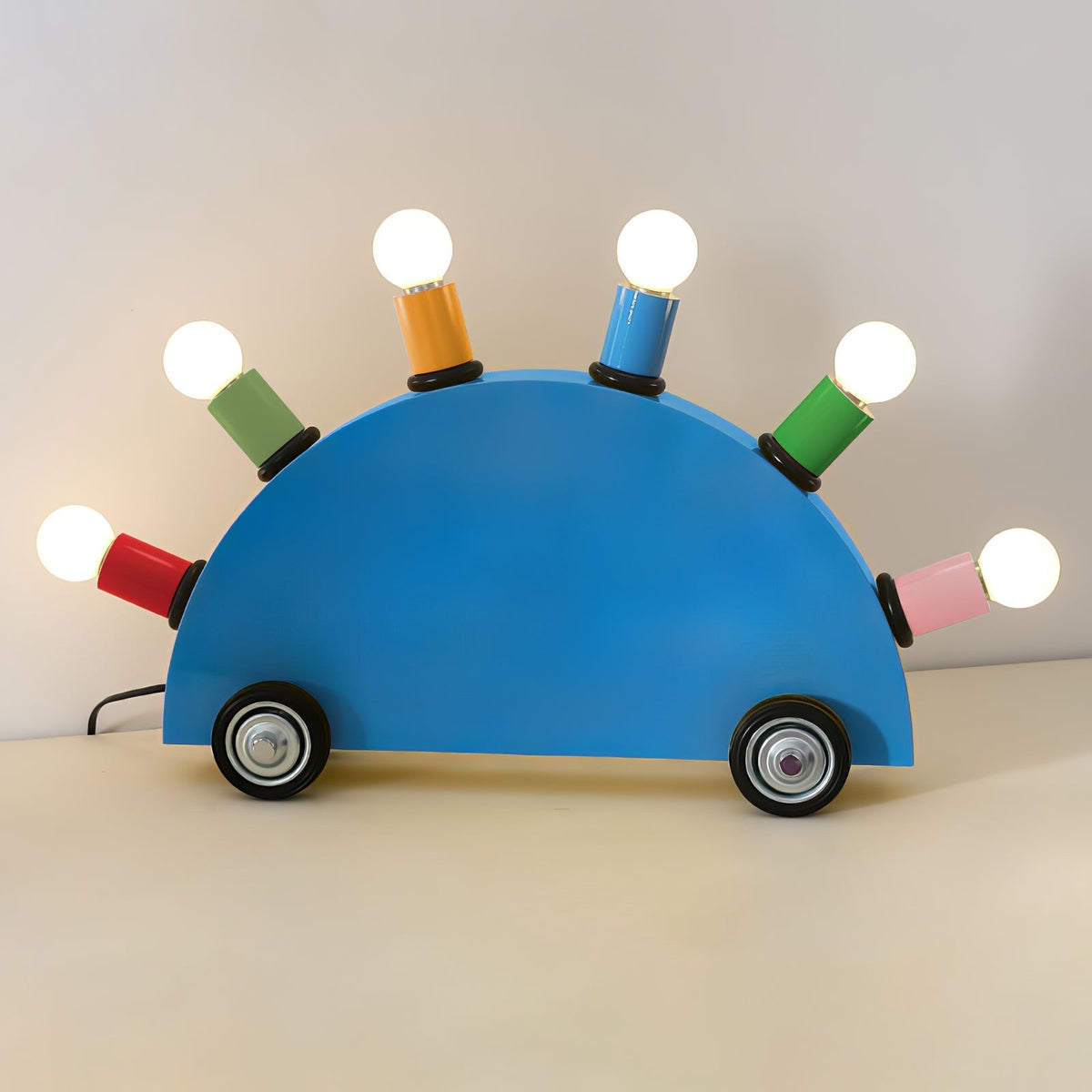 Mirerette Tischleuchte Auto bunt Kinderzimmer