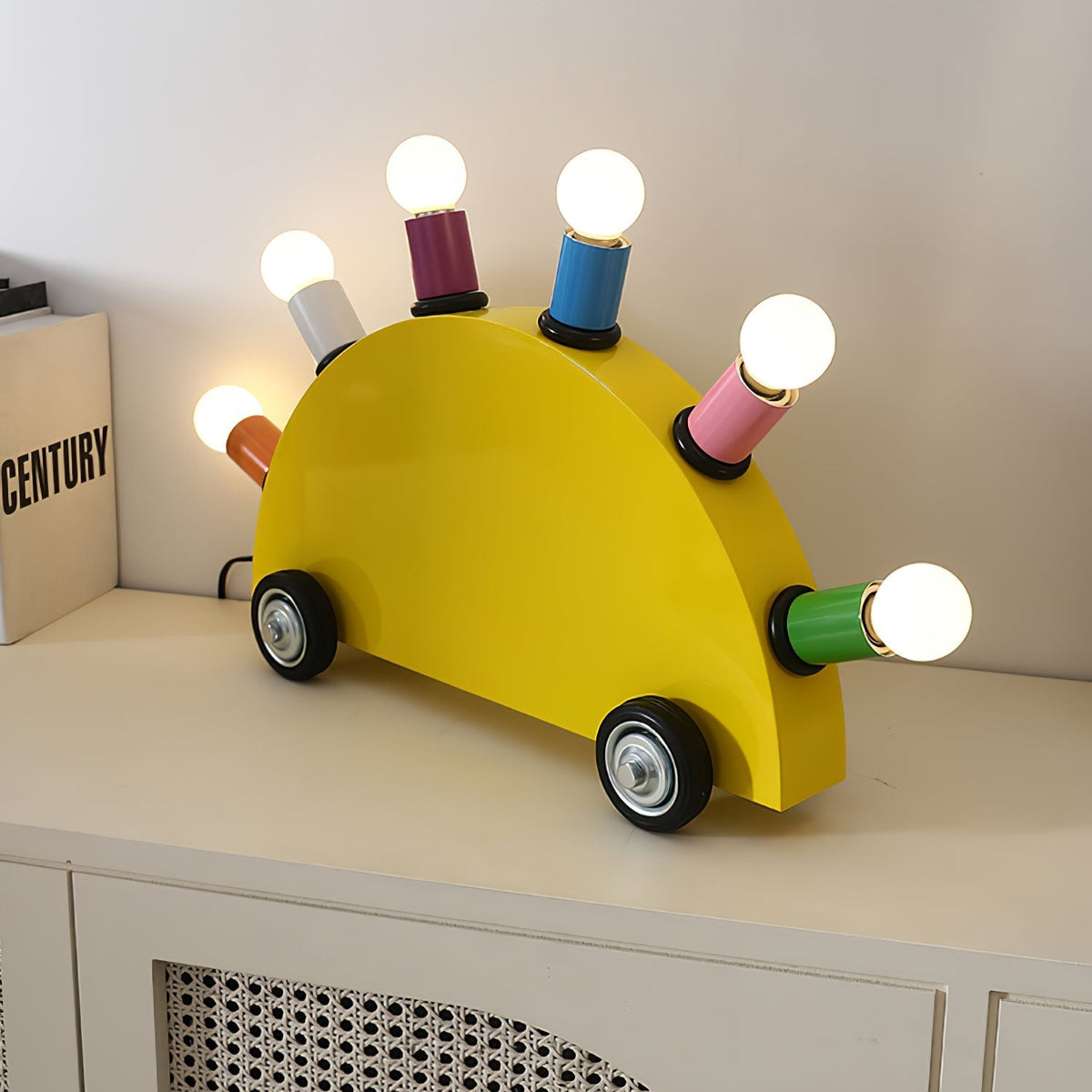 Mirerette Tischleuchte Auto bunt Kinderzimmer