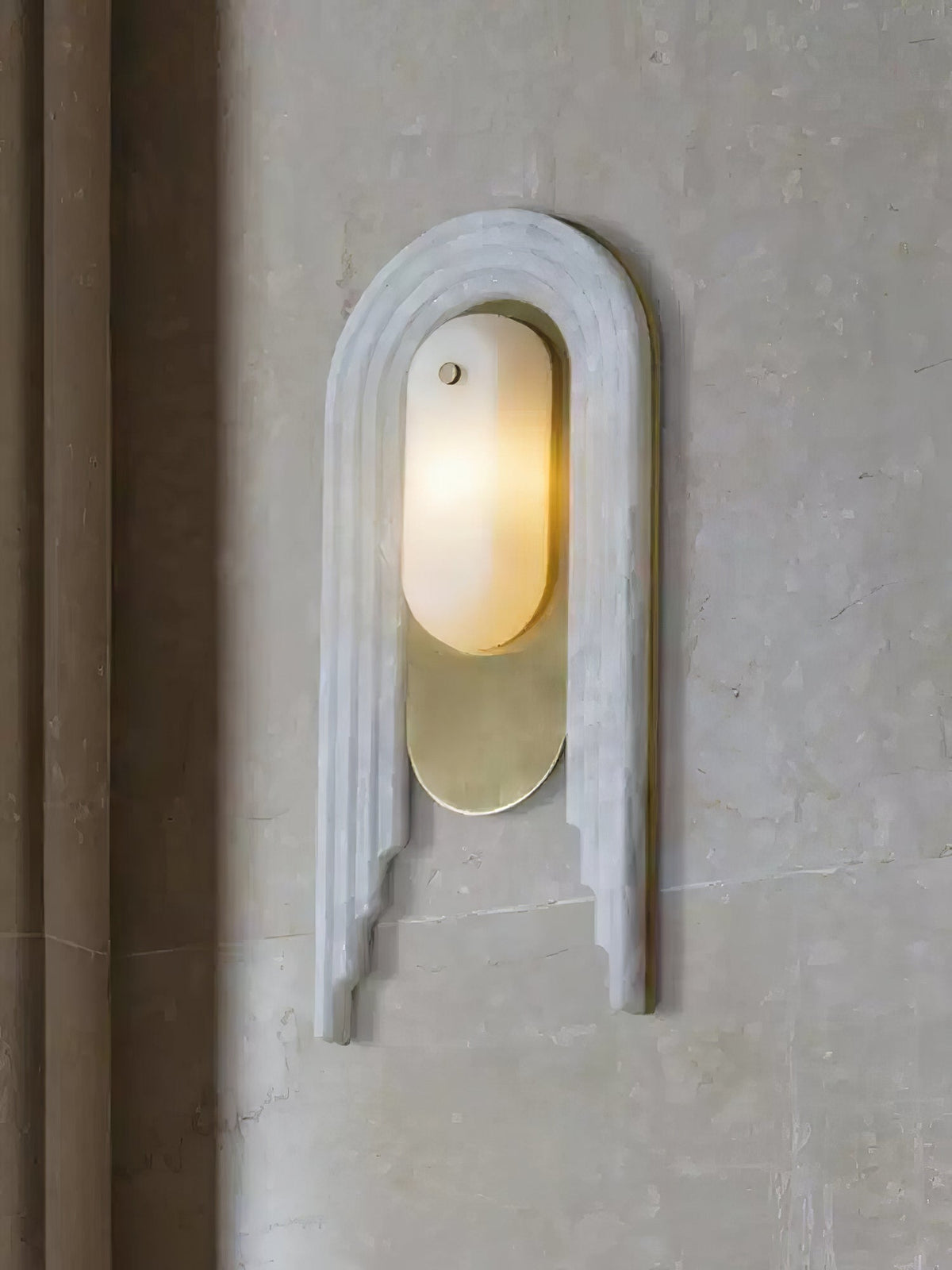 Sytalion Arch Alabaster Wandleuchte