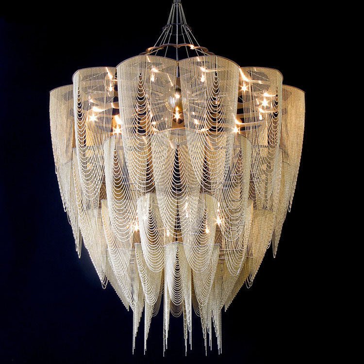 Fereraria Kronleuchter aus Aluminiumkette Cascade