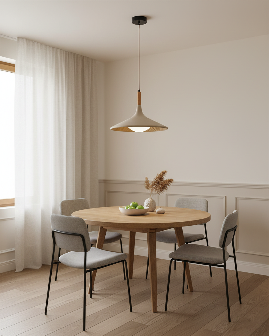 Holz-Pendelleuchte