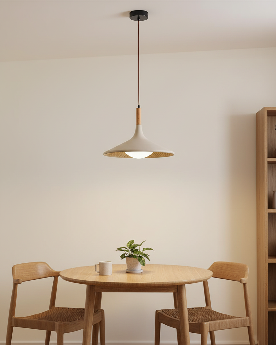 Holz-Pendelleuchte
