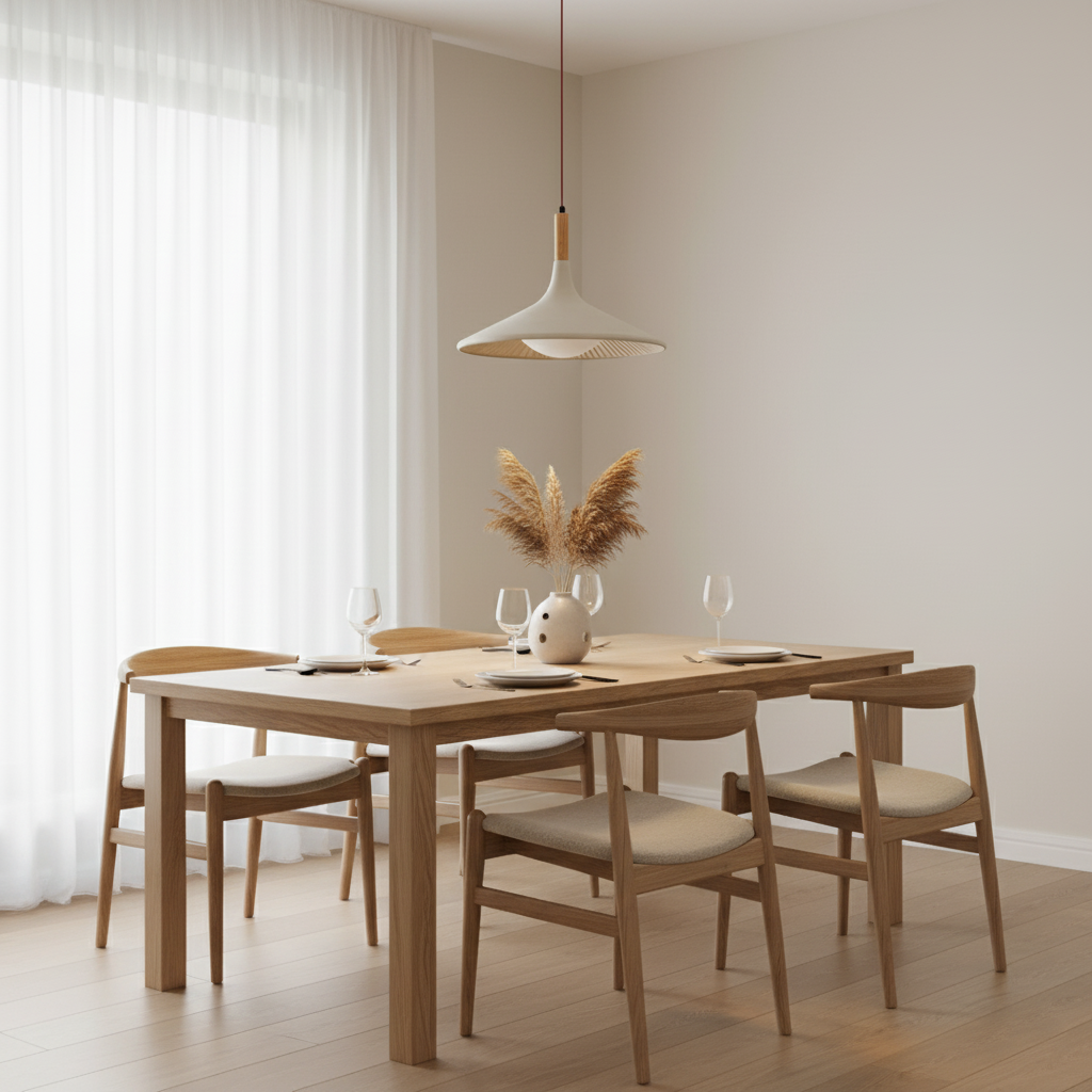 Holz-Pendelleuchte