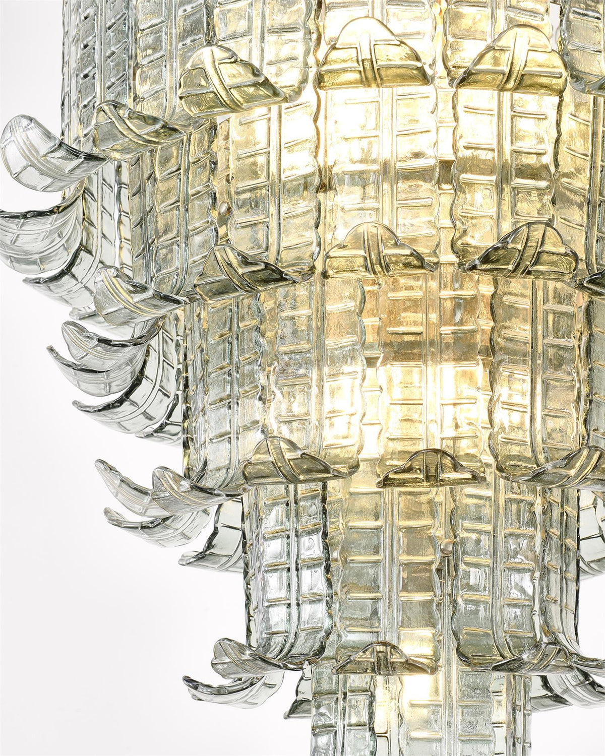 Yisk Kronleuchter Cascade Murano-Glas gestuft Vintage