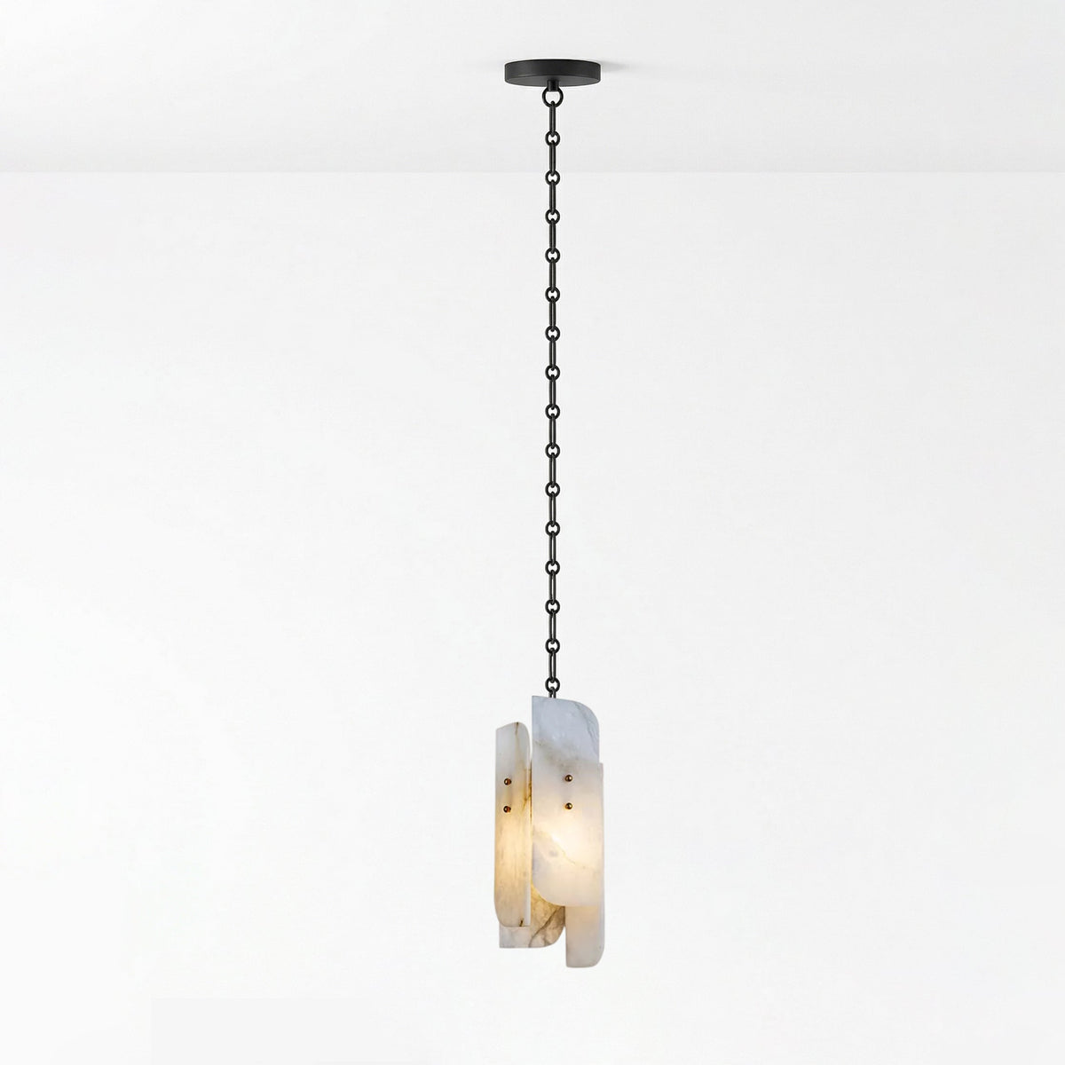 Aurevian Kronleuchter mit Kaskadenkette und Lichtquellen-Cluster
