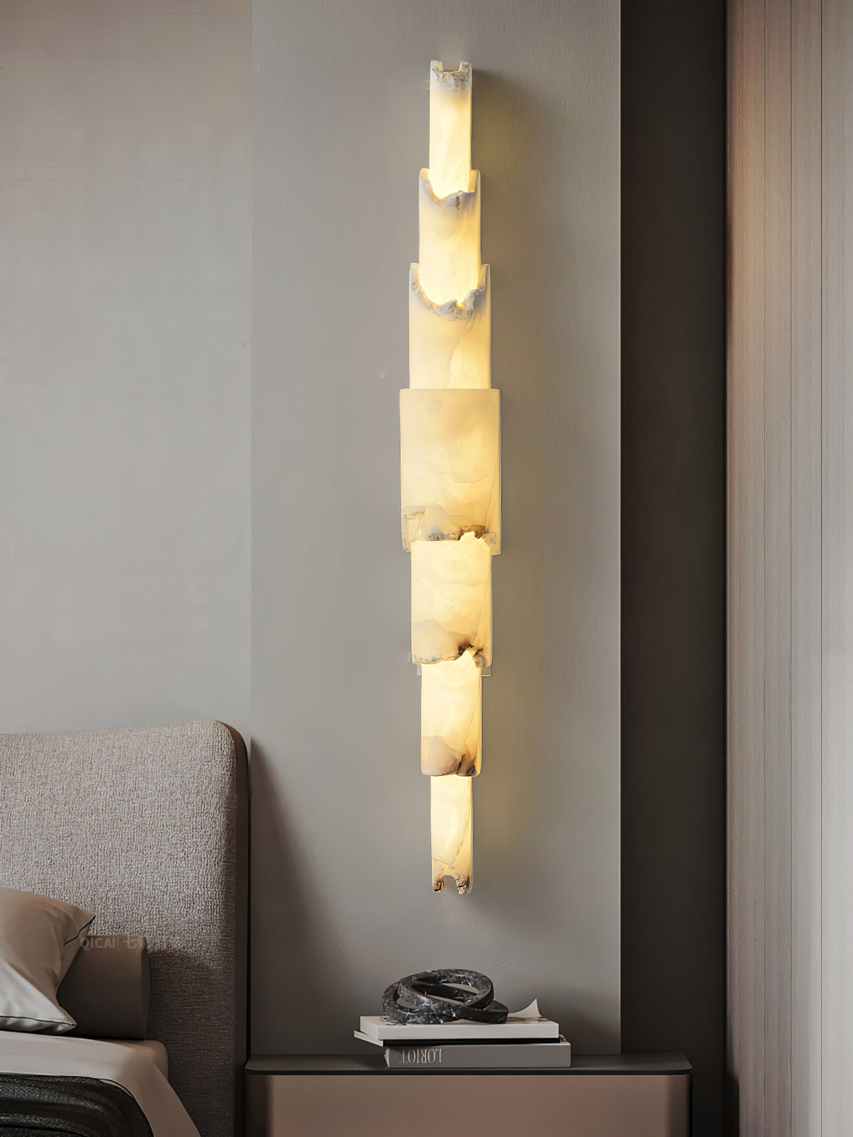 Caspian mehrschichtige Alabaster-Wandleuchte