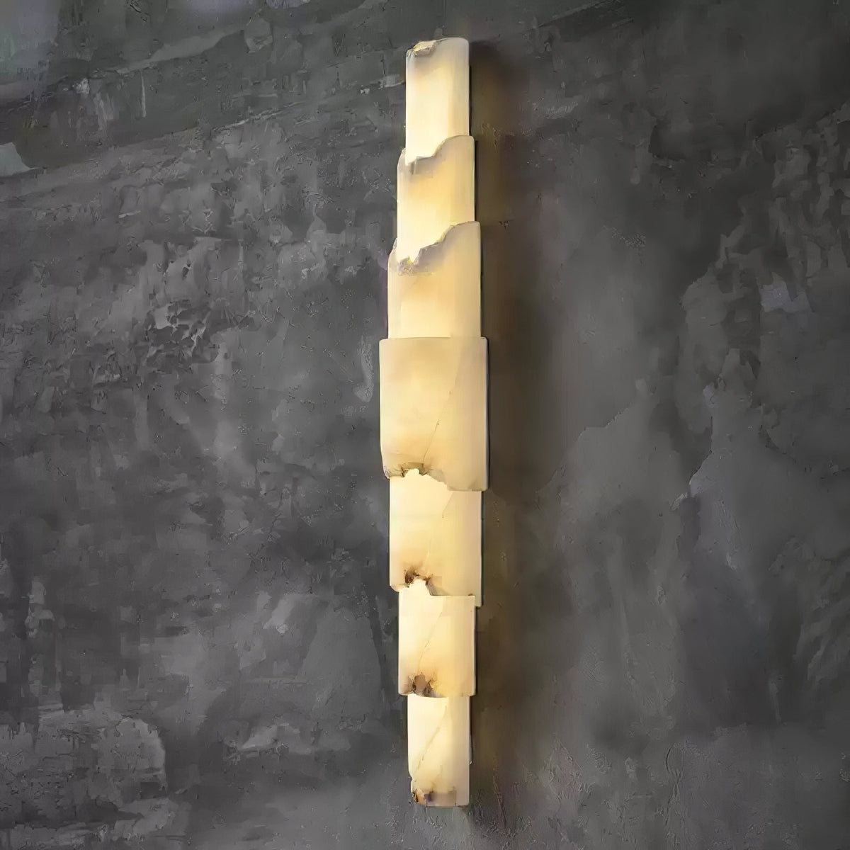 Caspian mehrschichtige Alabaster-Wandleuchte