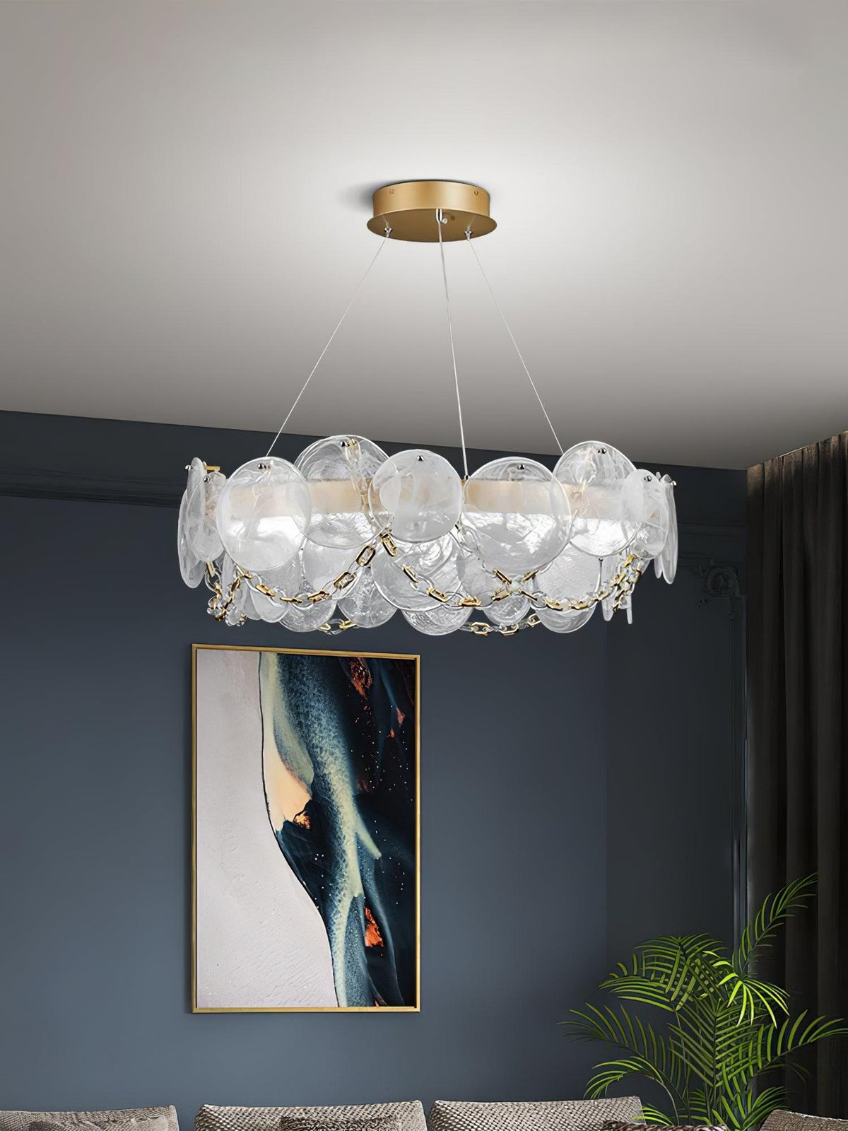 Celinaria luxuriöser Kronleuchter aus Glas