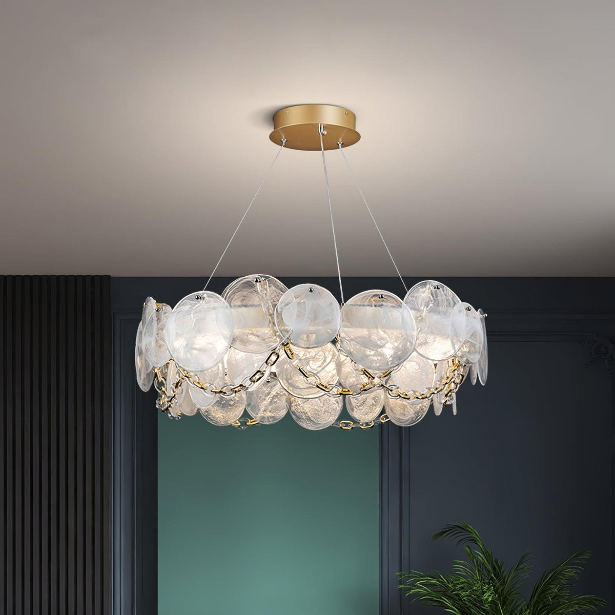Celinaria luxuriöser Kronleuchter aus Glas