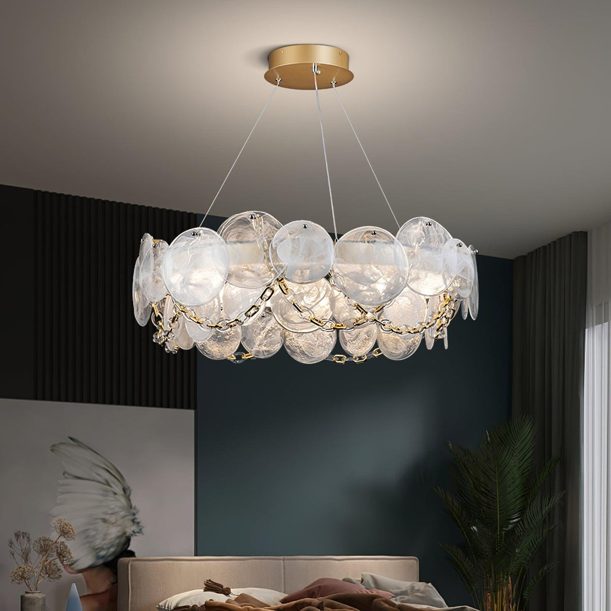 Celinaria luxuriöser Kronleuchter aus Glas