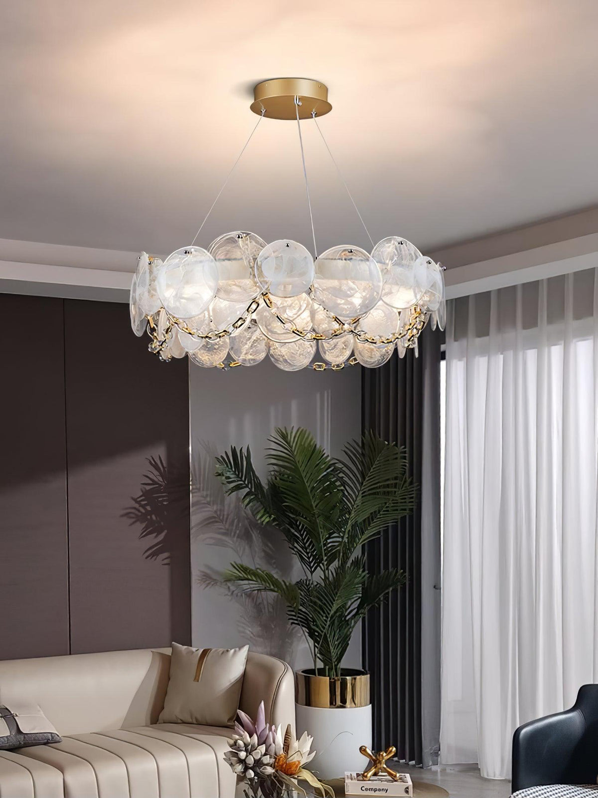 Celinaria luxuriöser Kronleuchter aus Glas