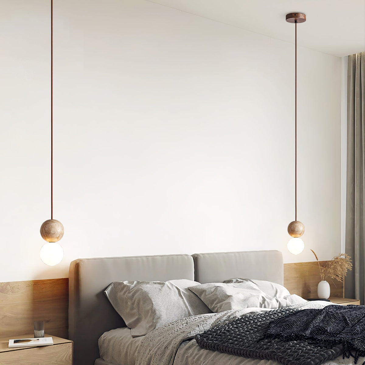 Trio Travertine Pendelleuchte