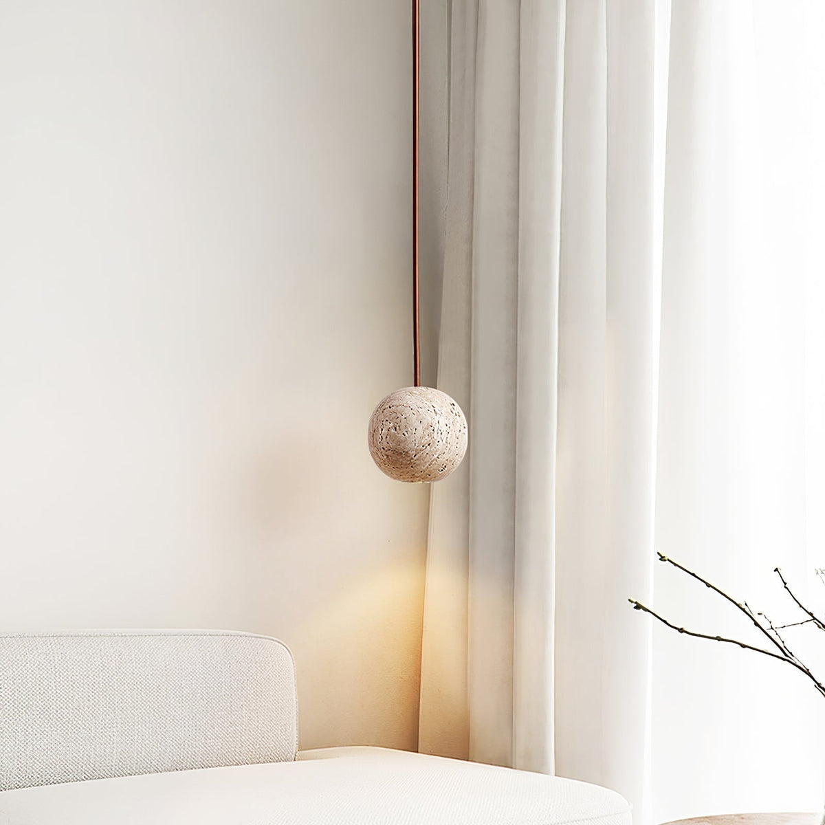 Trio Travertine Pendelleuchte