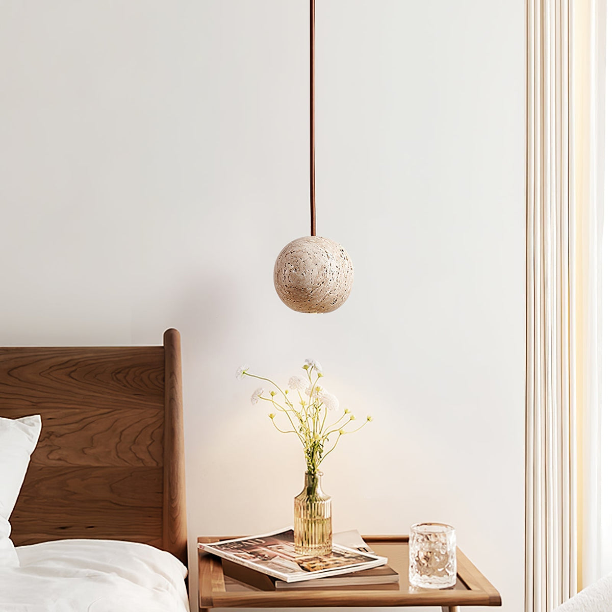 Trio Travertine Pendelleuchte