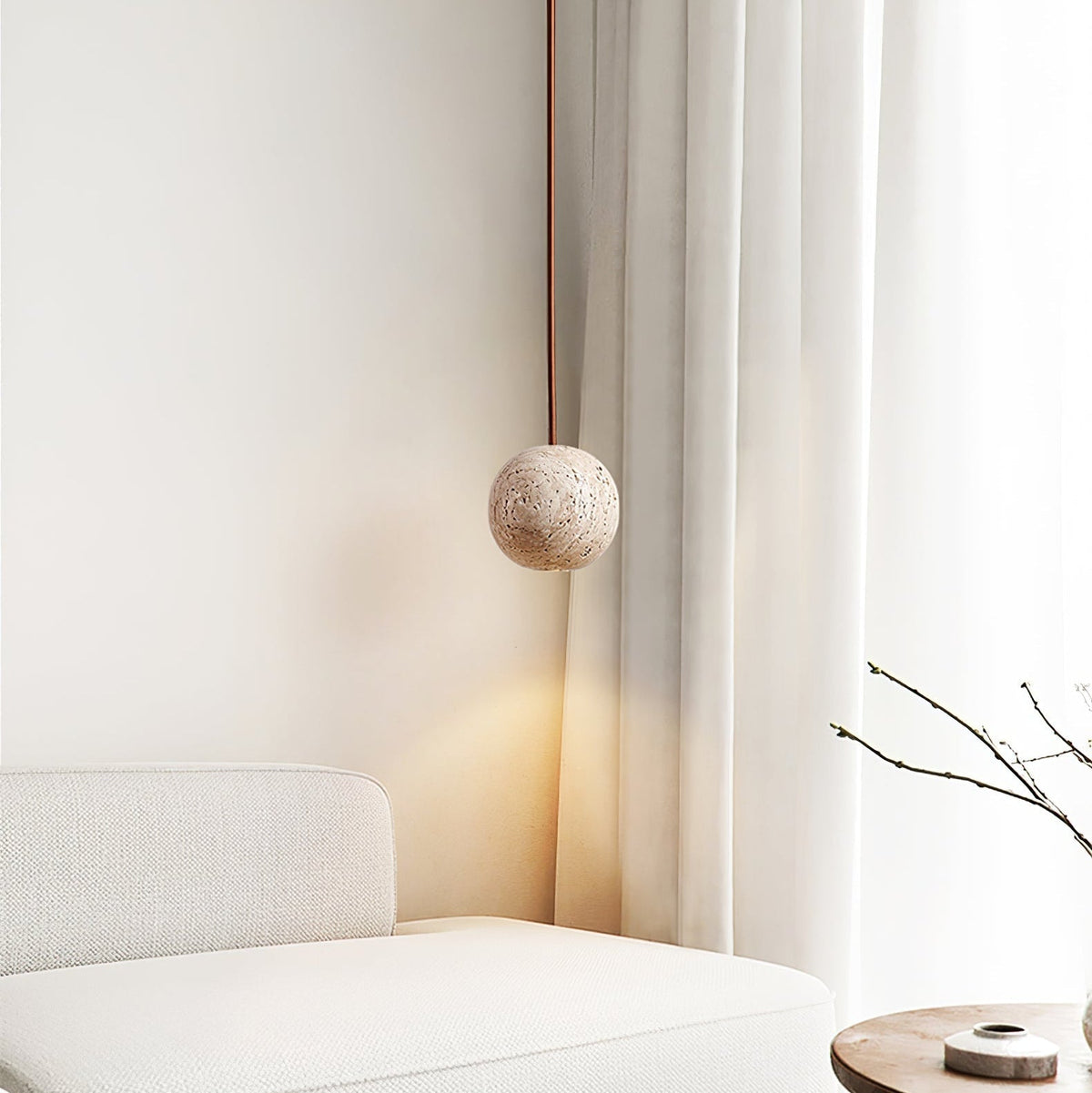 Trio Travertine Pendelleuchte