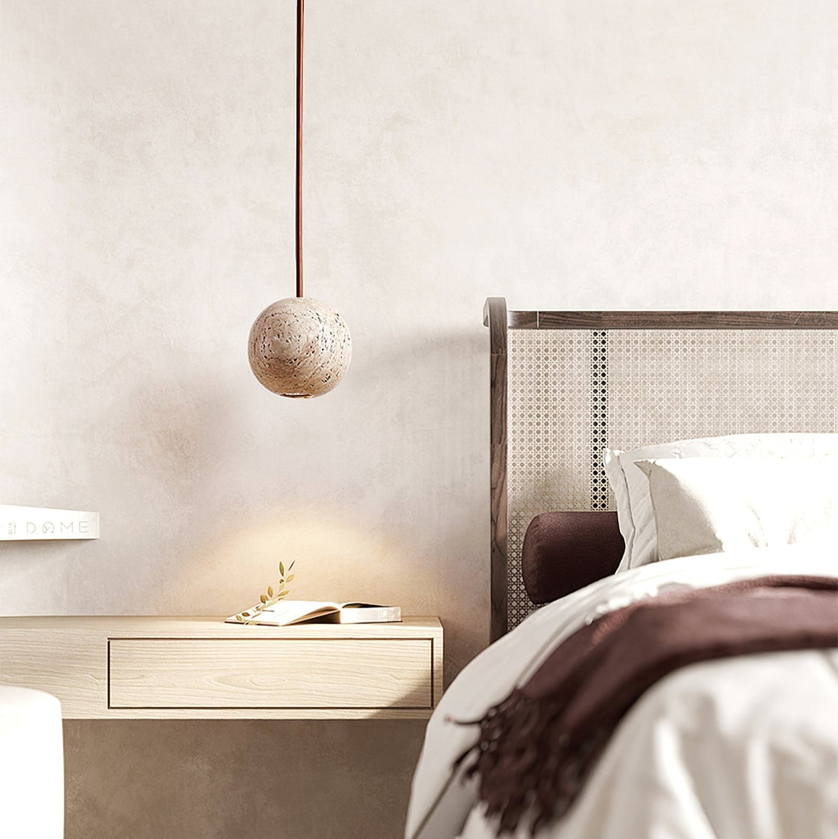 Trio Travertine Pendelleuchte