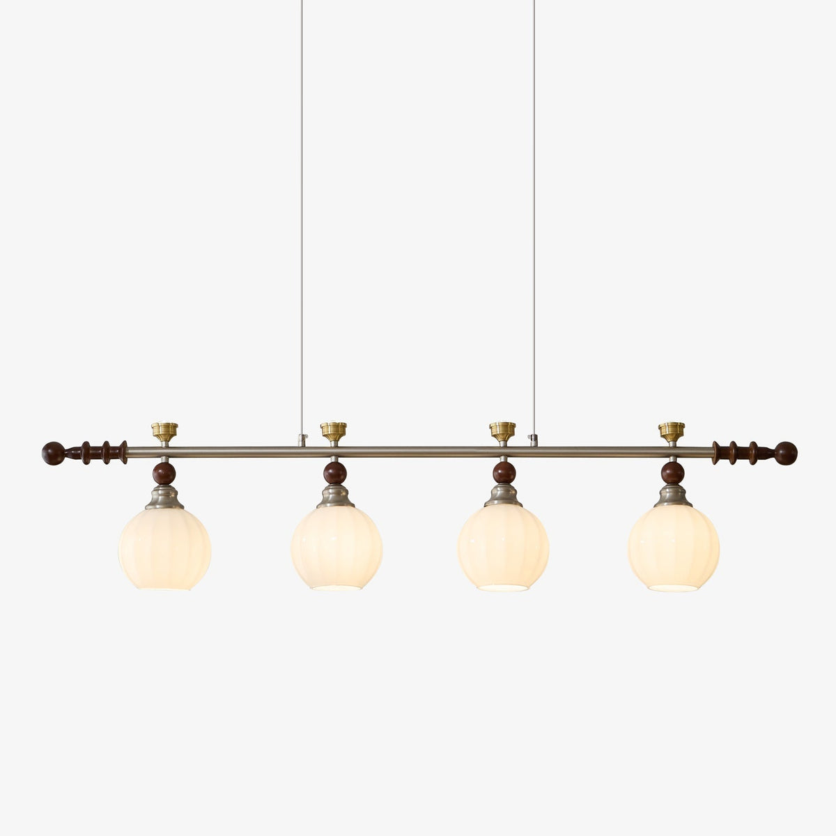 Otheia Elegance Vintage Lineare Pendelleuchte aus Holz