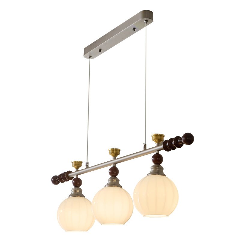 Otheia Elegance Vintage Lineare Pendelleuchte aus Holz