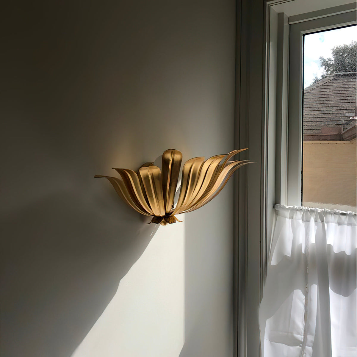 Solivette Messing-Wandleuchte