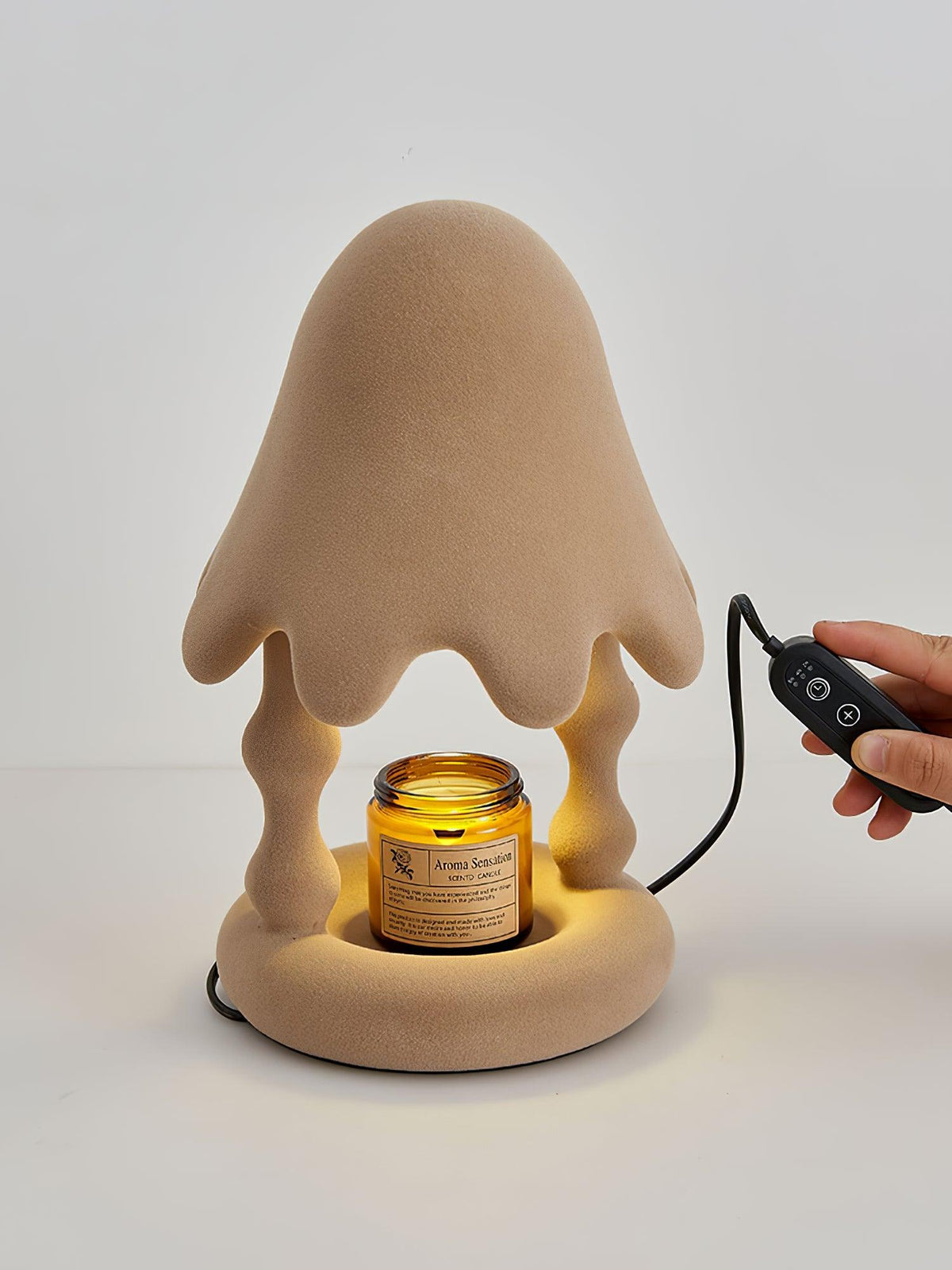 Alcariol Tischlampe aus flockigem Kunstharz