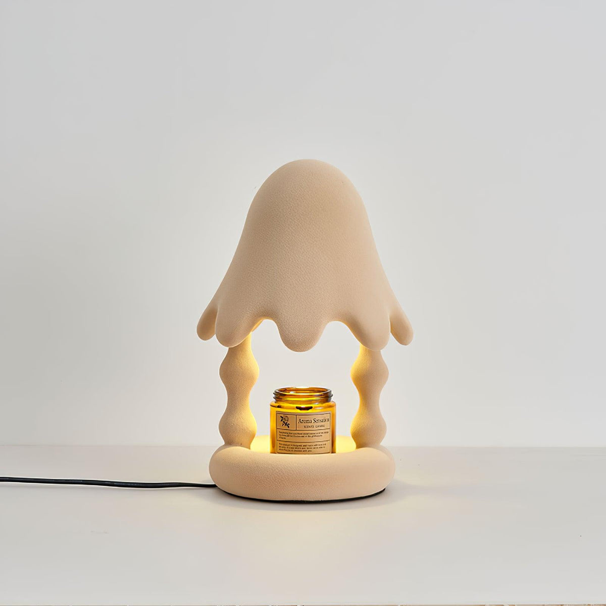 Alcariol Tischlampe aus flockigem Kunstharz