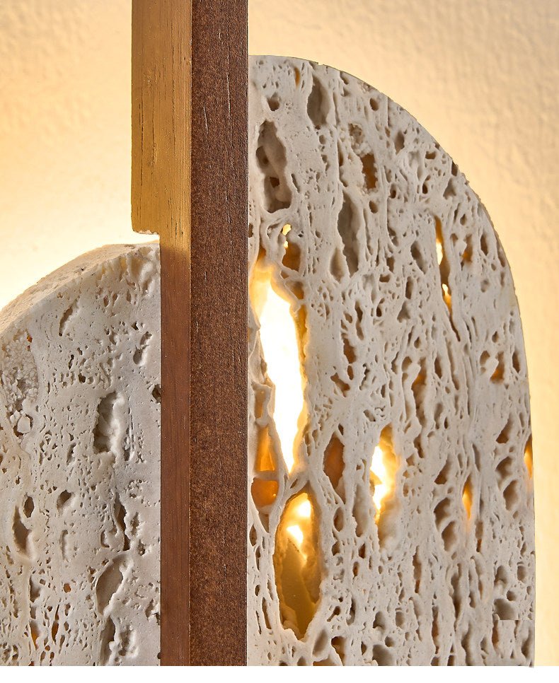 Serinaine Travertine-Wandleuchte