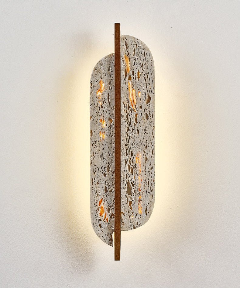 Serinaine Travertine-Wandleuchte