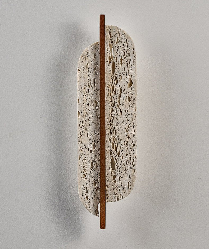 Serinaine Travertine-Wandleuchte