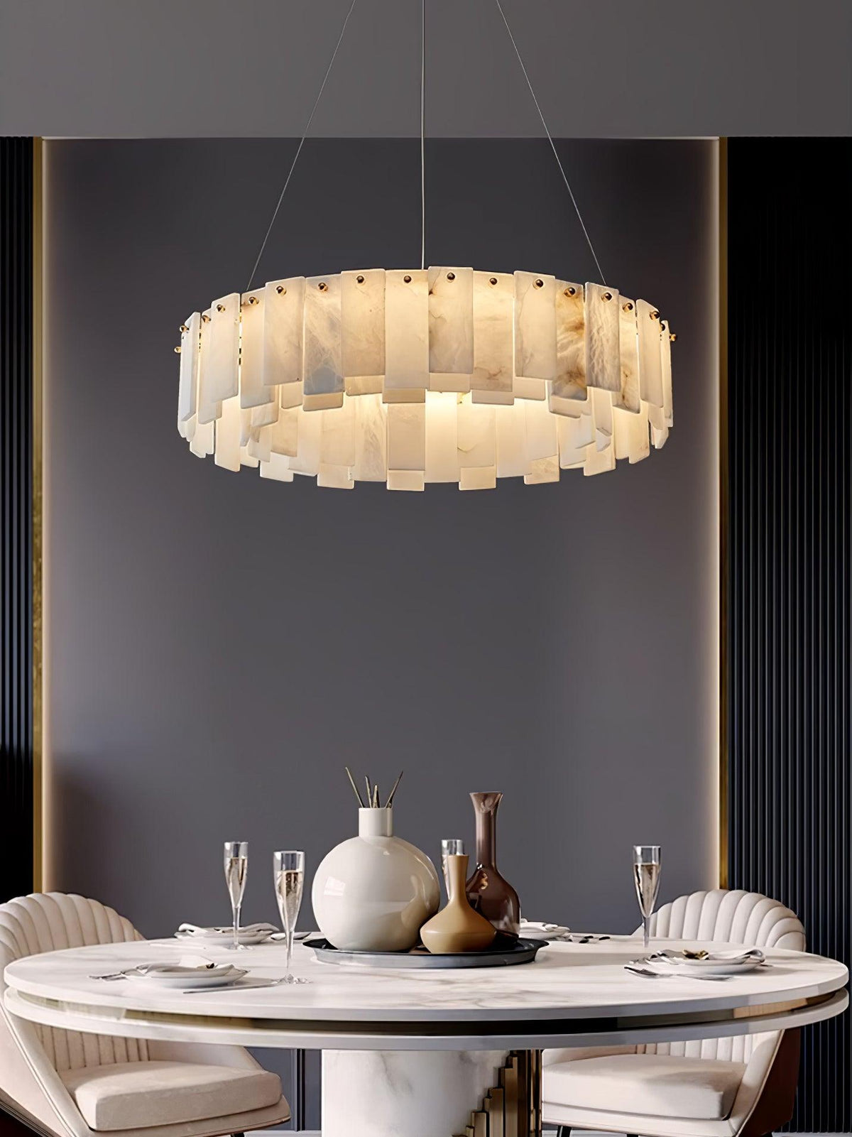 Vodore Alabaster Pendelleuchte