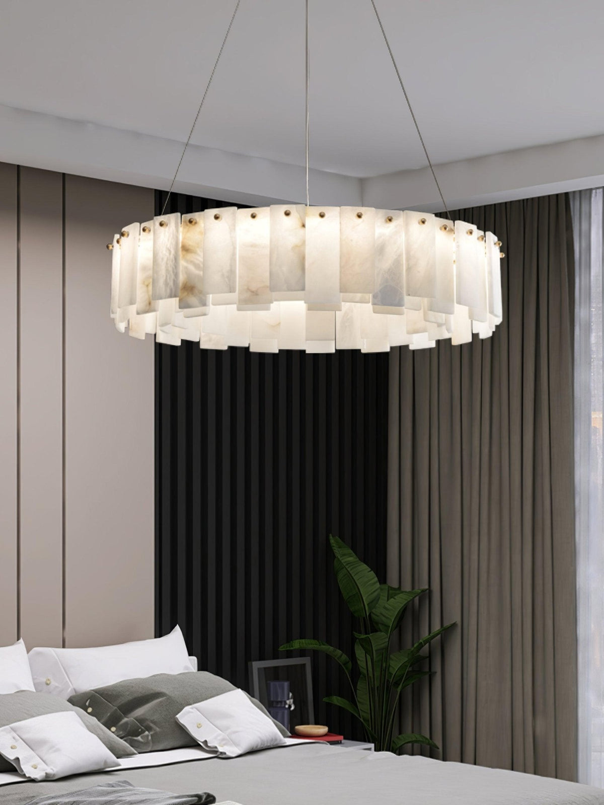 Vodore Alabaster Pendelleuchte