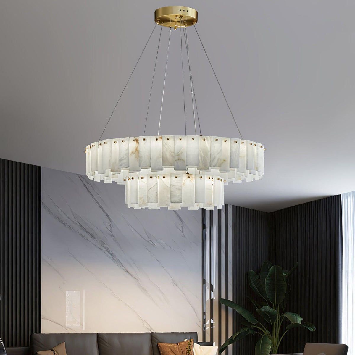Vodore Alabaster Pendelleuchte