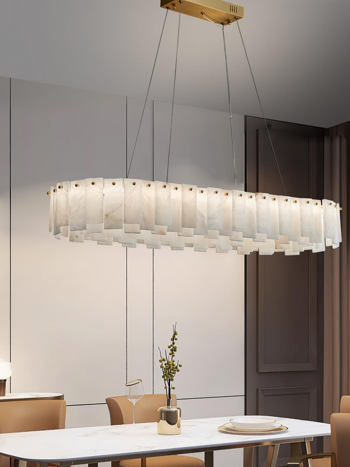 Vodore Alabaster Pendelleuchte