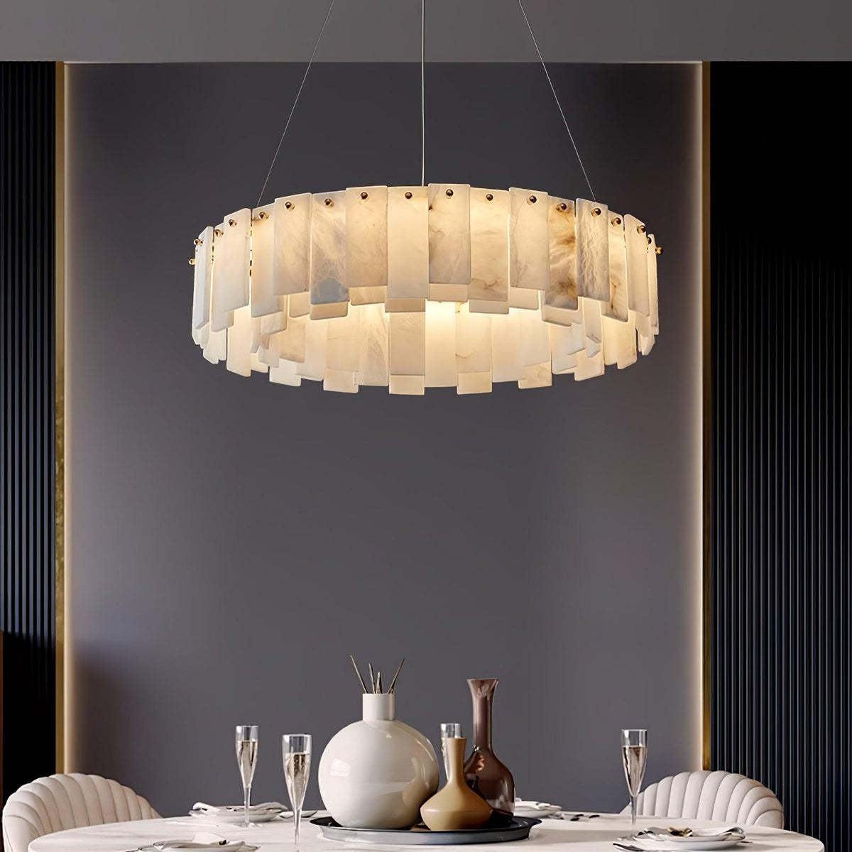 Vodore Alabaster Pendelleuchte