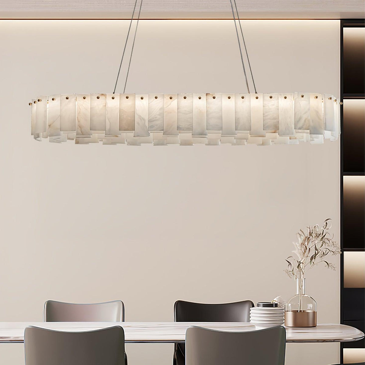 Vodore Alabaster Pendelleuchte