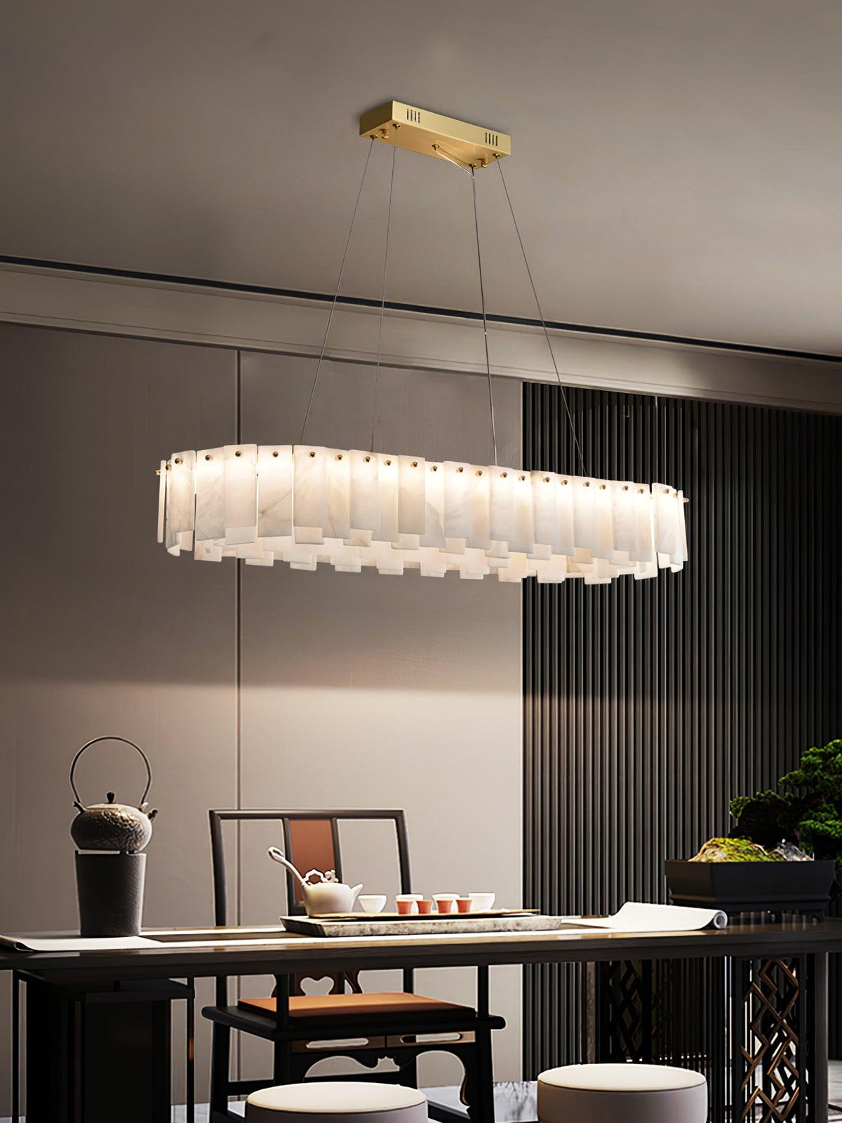 Vodore Alabaster Pendelleuchte