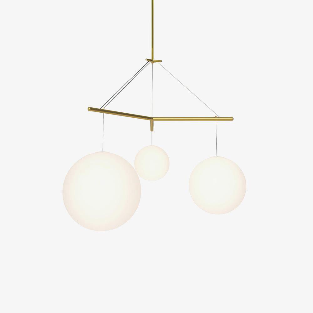 Triad Minimalistische Pendelleuchte aus Glas