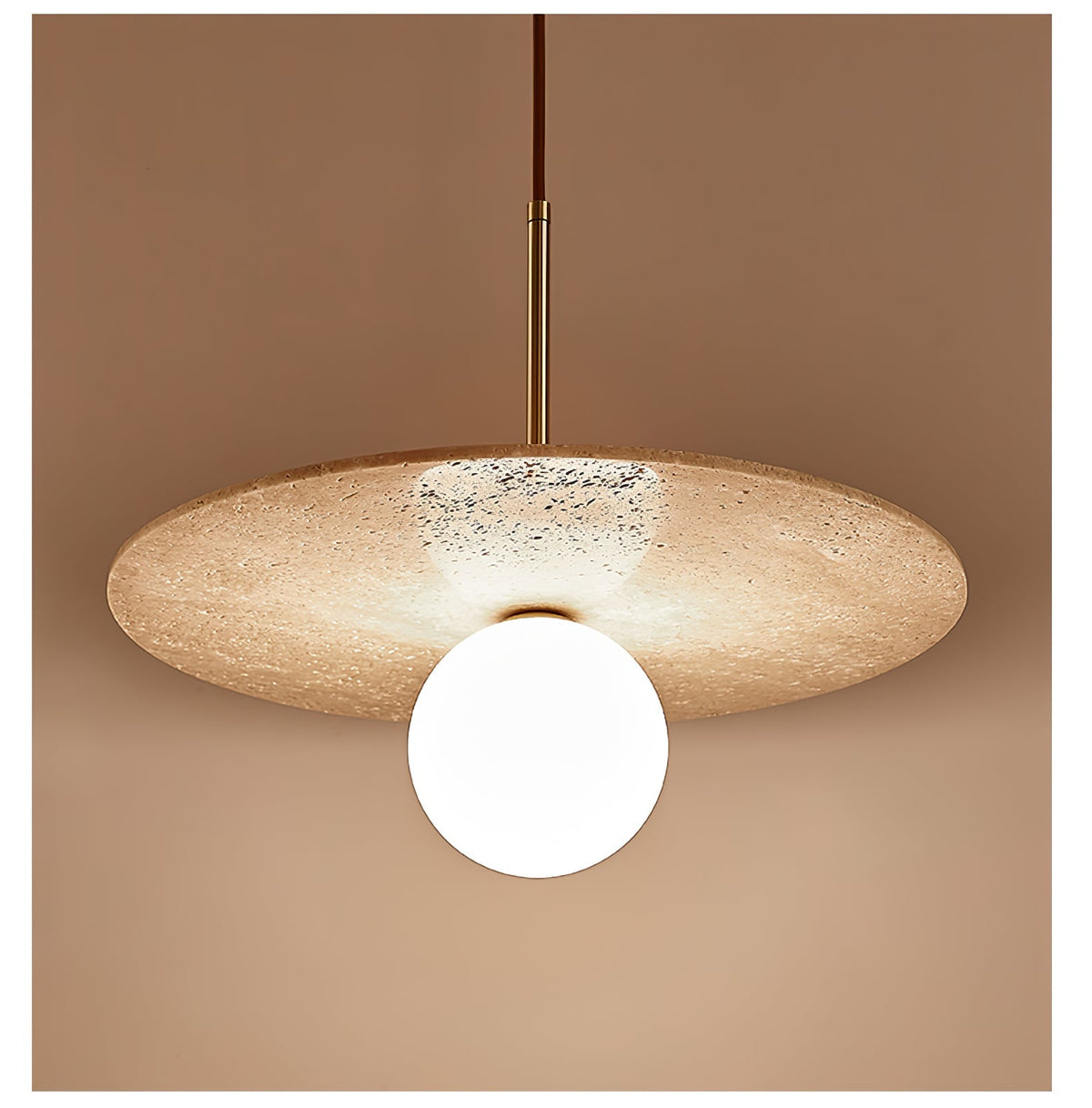 Noreielle Travertine Pendelleuchte