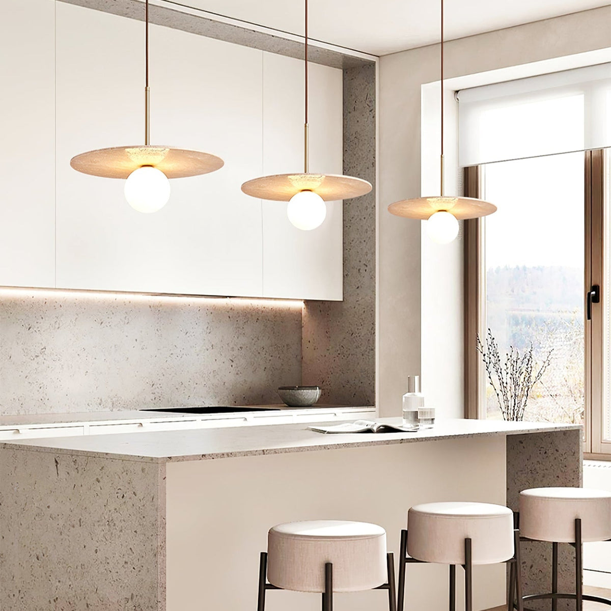 Noreielle Travertine Pendelleuchte