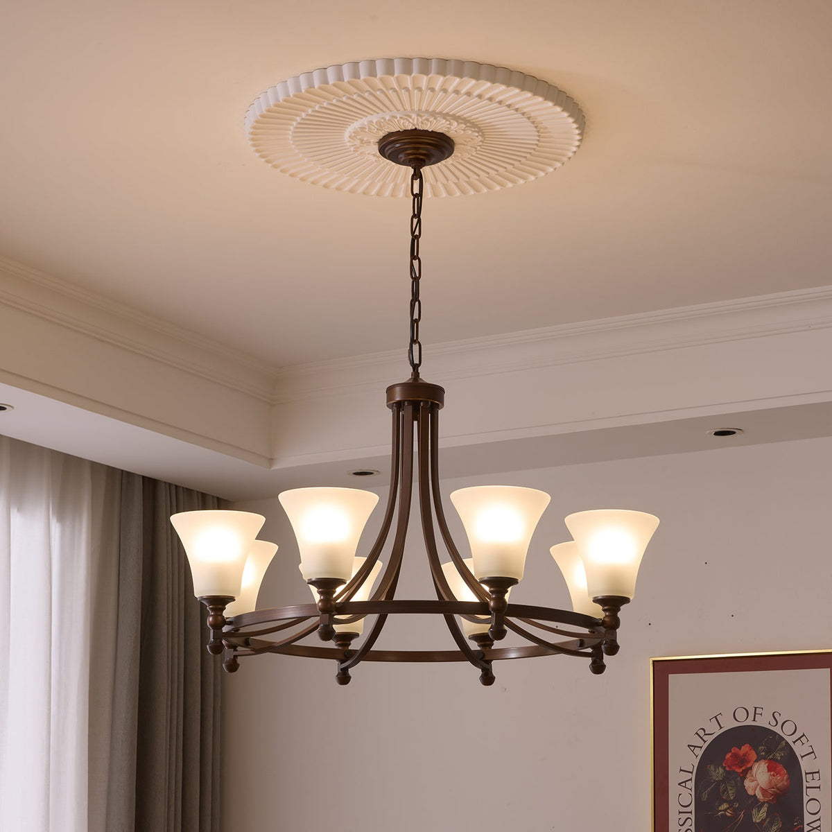 Celestine Kronleuchter Traditionelle Eleganz Vintage Glow