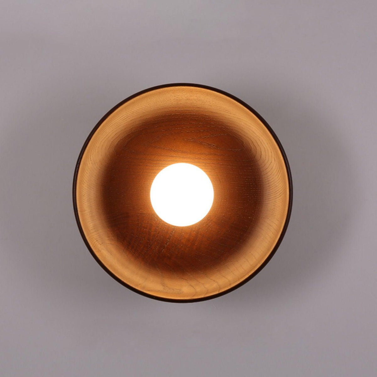 Sirixa zeitgenössische Wandleuchte aus Glas und Holz
