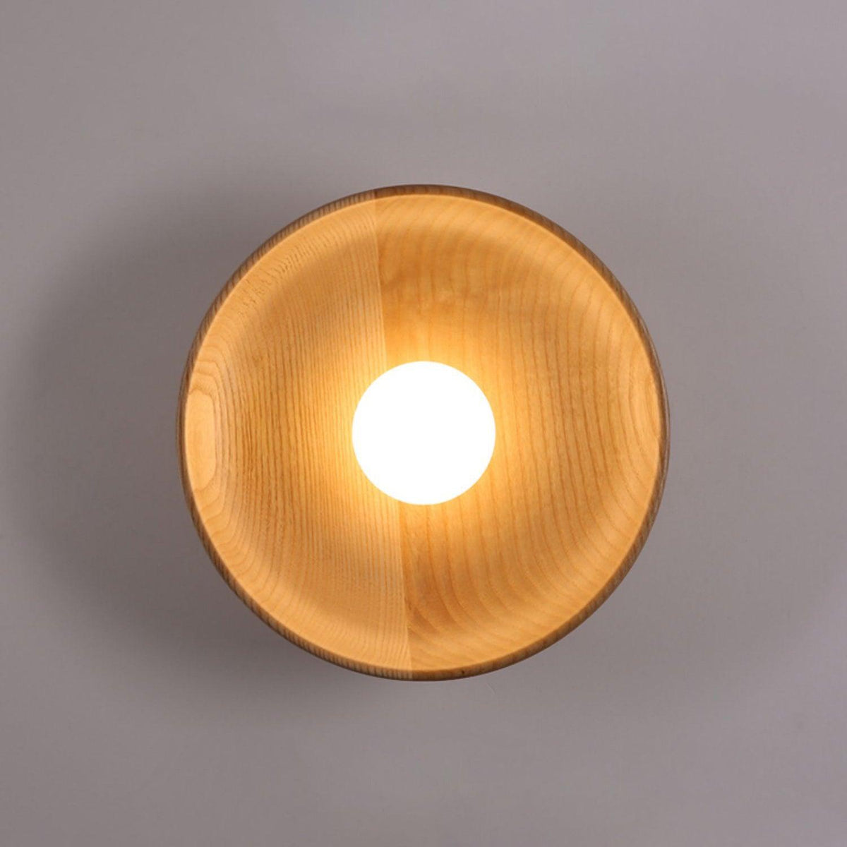 Sirixa zeitgenössische Wandleuchte aus Glas und Holz
