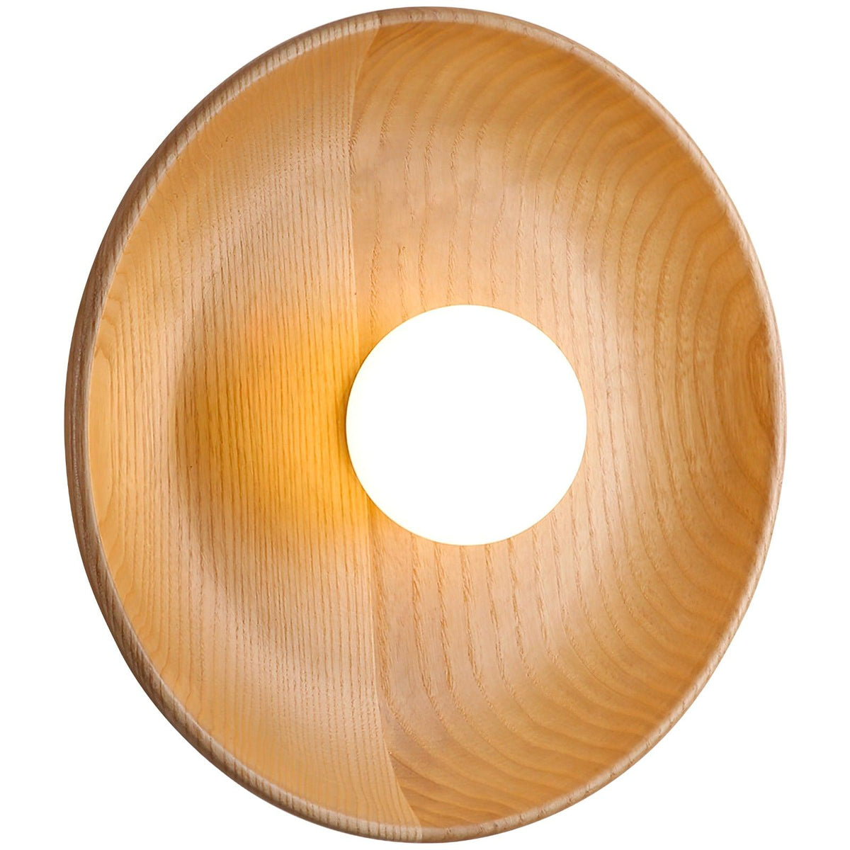Sirixa zeitgenössische Wandleuchte aus Glas und Holz
