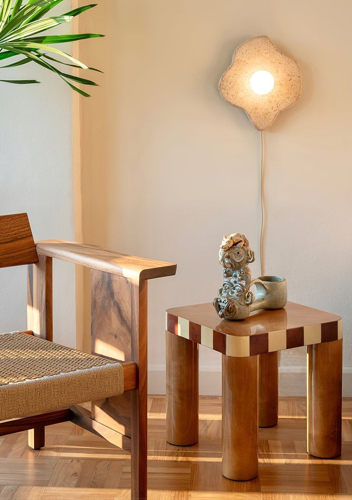 Bloom Rustic Marmor-Wandleuchte