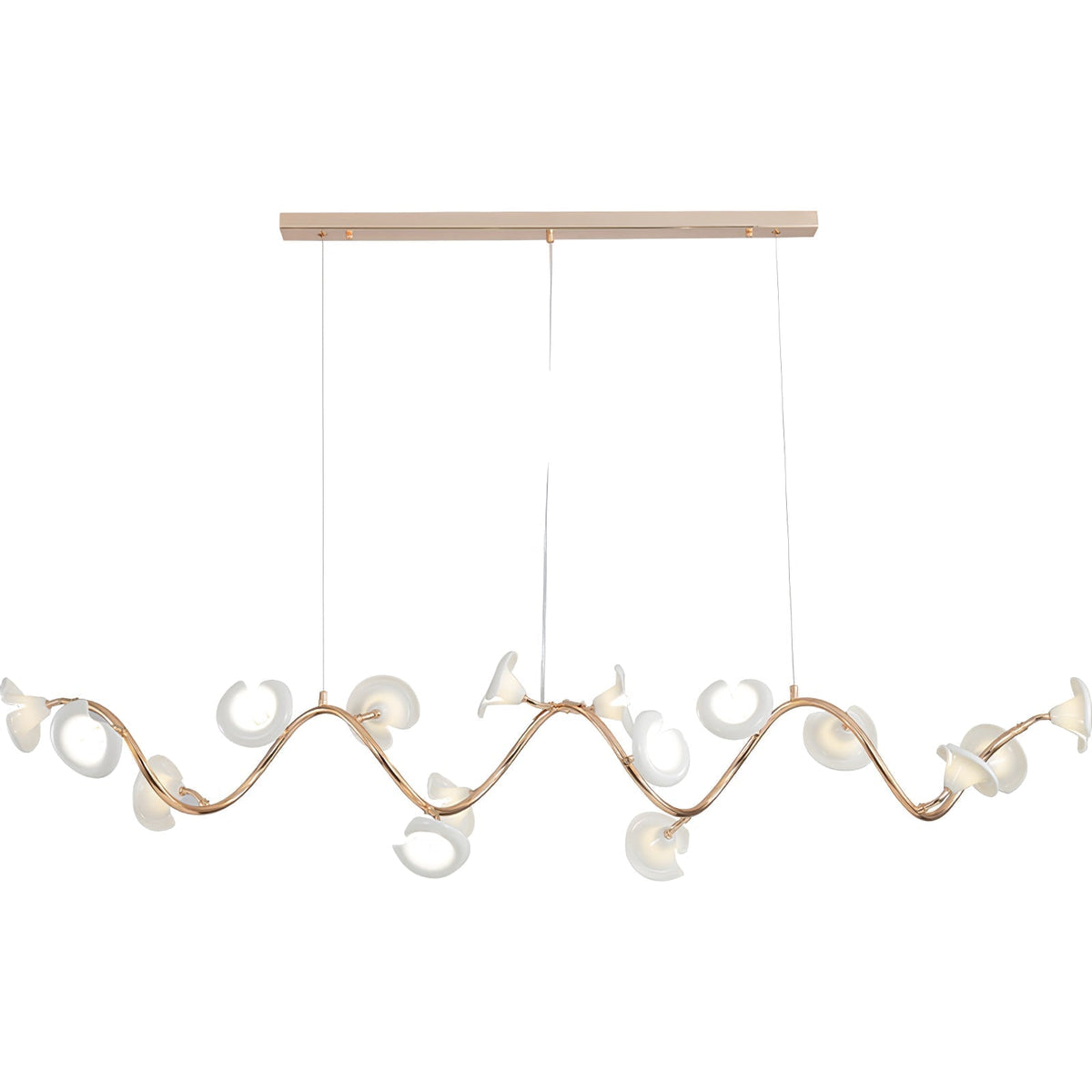 Covlen Kronleuchter Astform Keramikblüte Elegant