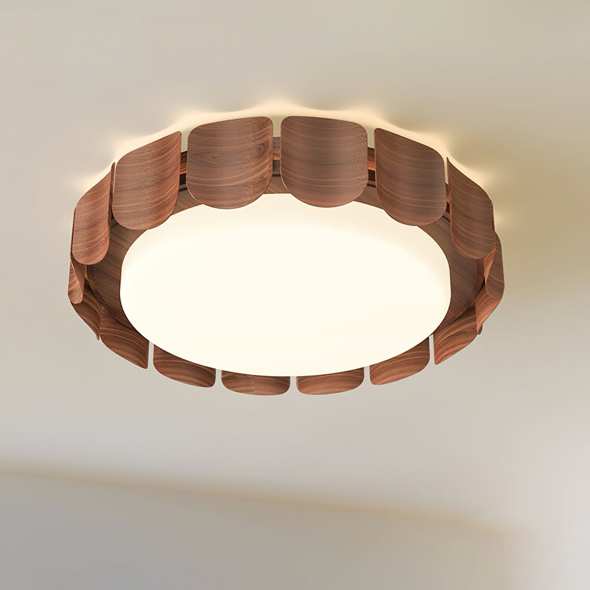 Ardura Walnuss LED Deckenleuchte