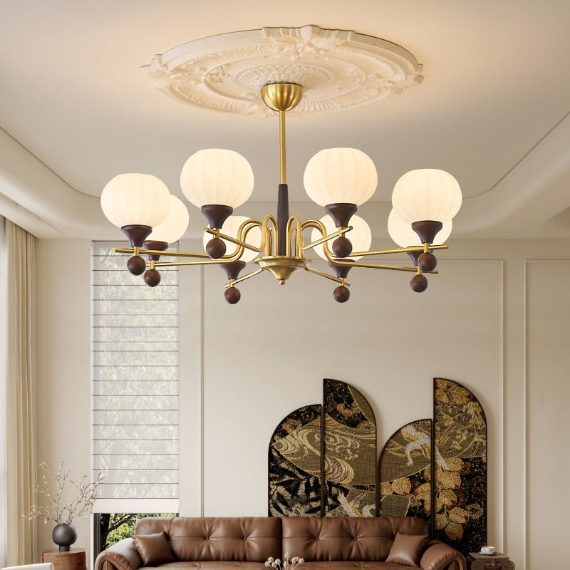 Anorionis Kronleuchter aus Holz im traditionellen Premium-Stil