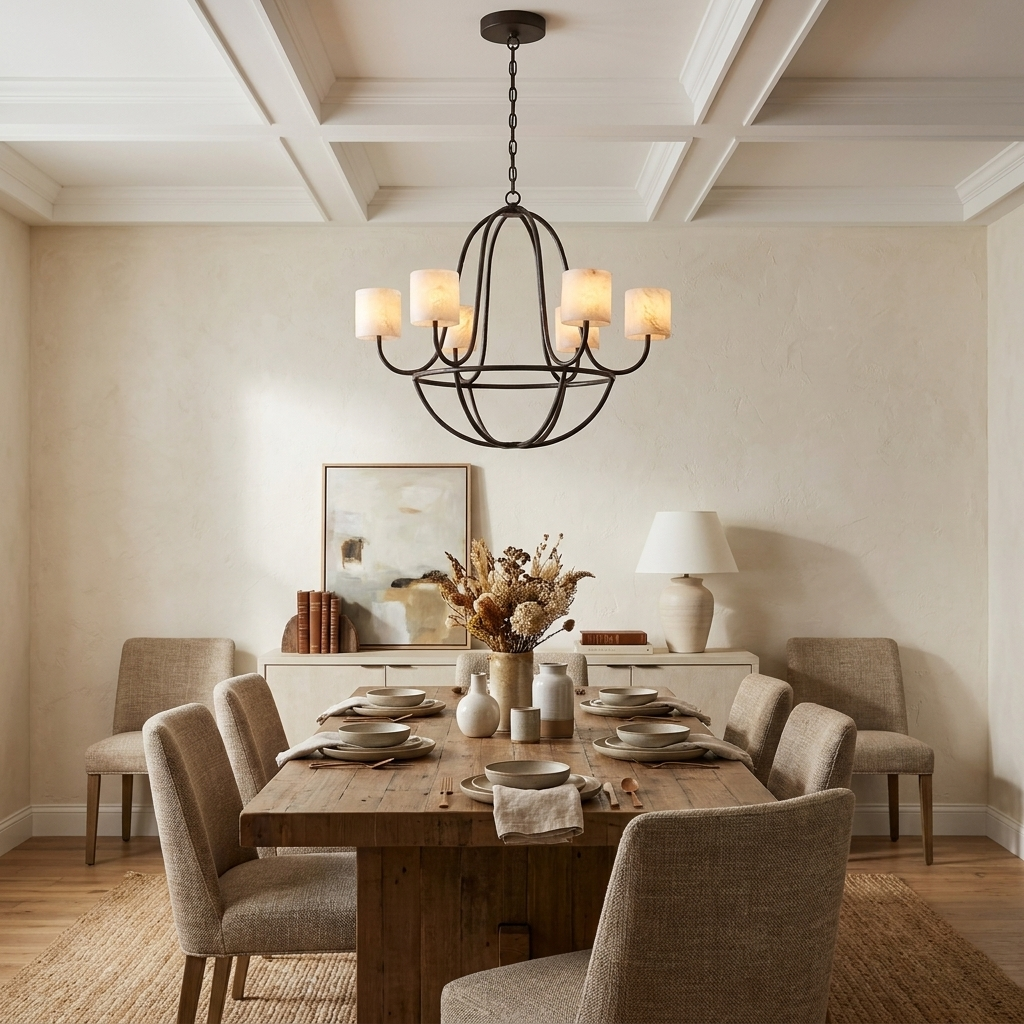 Quenford Alabaster-Kronleuchter