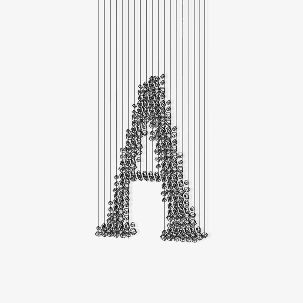 Maruira minimalistisch Kronleuchter aus Stein