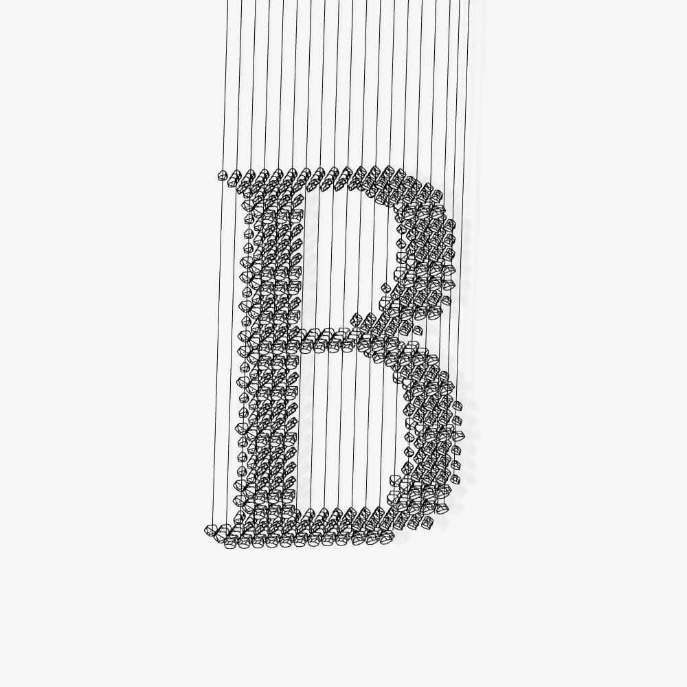 Brilliance Kronleuchter aus Stein im minimalistischen Stil
